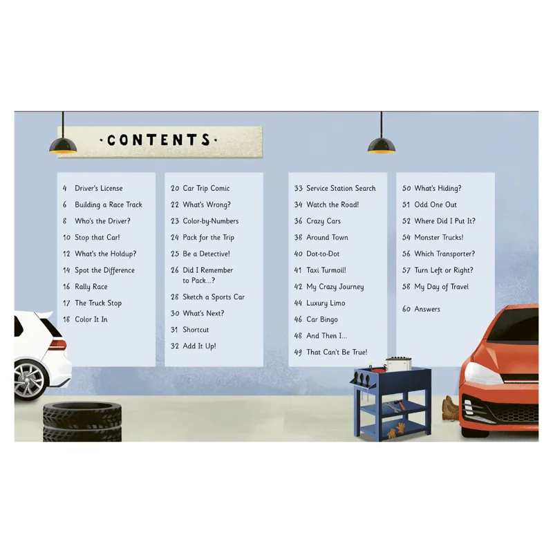 In The Car Activity Book-3